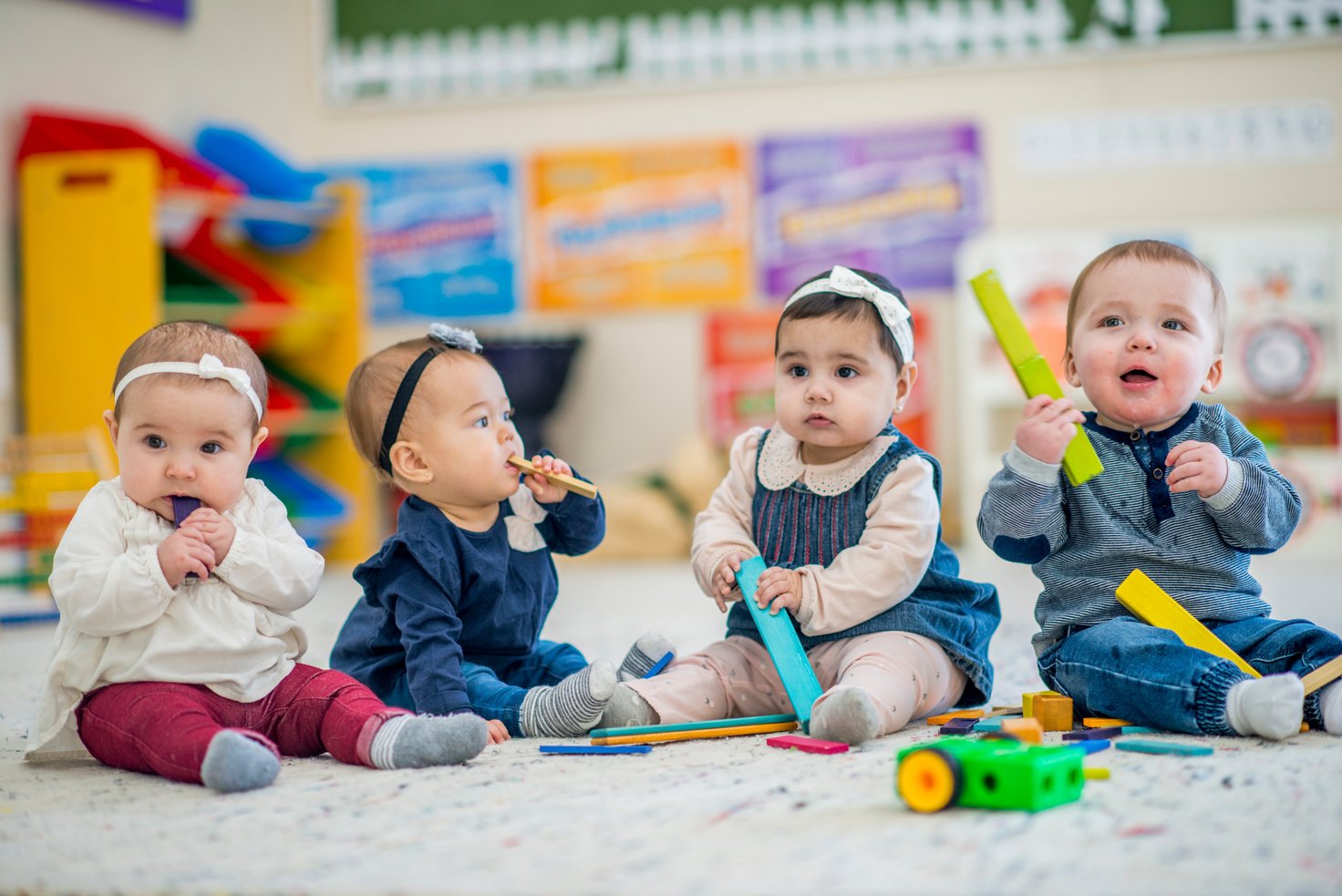 Babies Playing Together