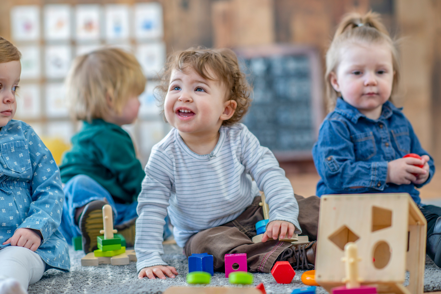 Toddlers playing together